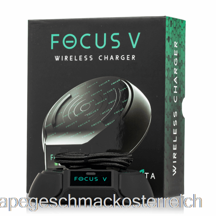 Focus V Carta 2 Kabelloses Ladegerät, Schwarz, Vape-Geschmack